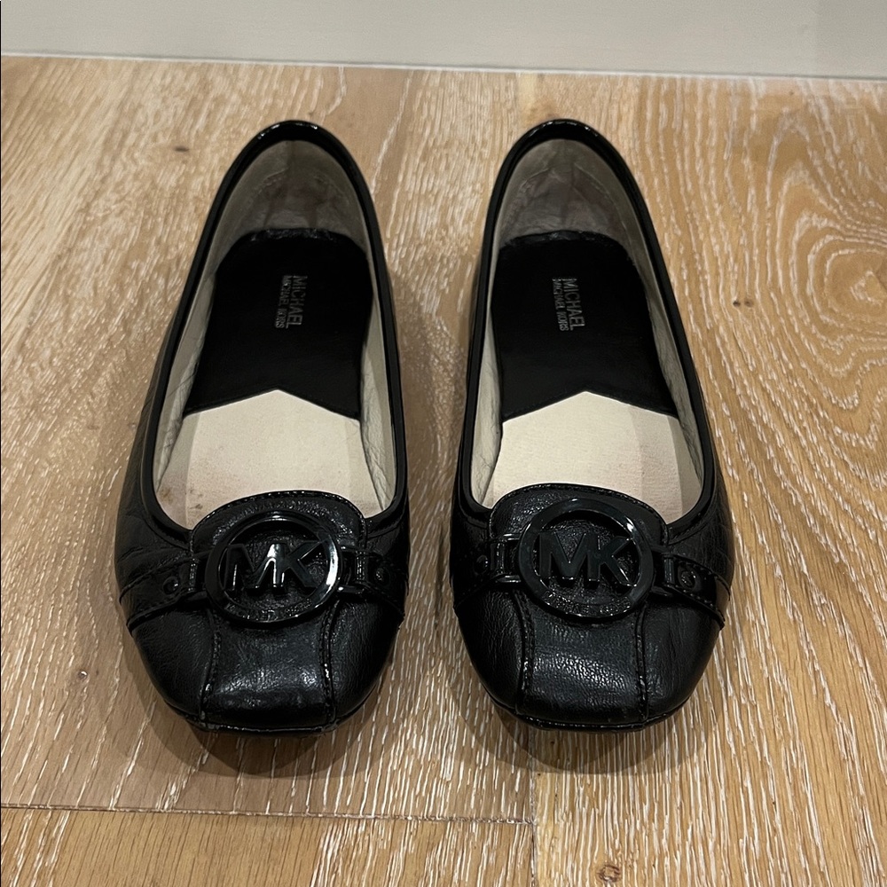 Michael Kors Black Leather Loafers